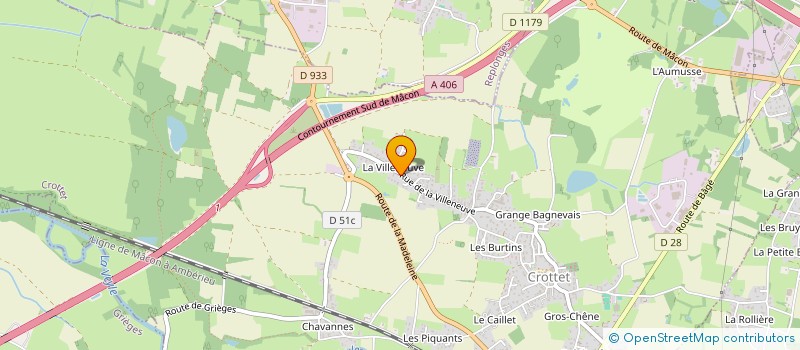 localisation de l'entreprise JADE  CROTTET