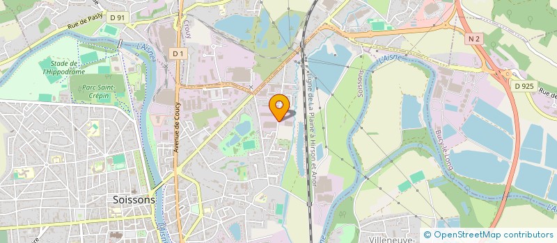 localisation de l'entreprise JADE à SOISSONS