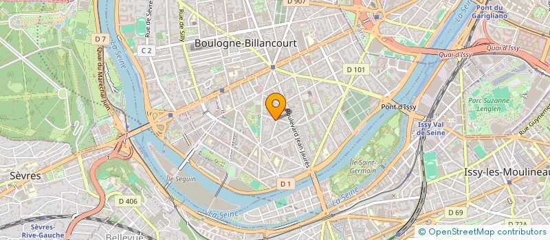 localisation de l'entreprise JADE à BOULOGNE-BILLANCOURT