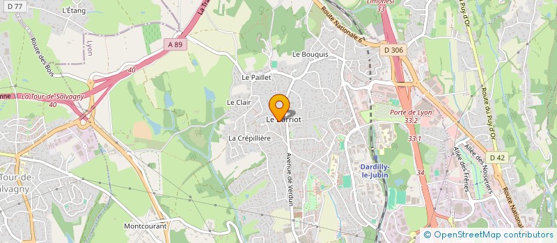 localisation de l'entreprise JADE  DARDILLY