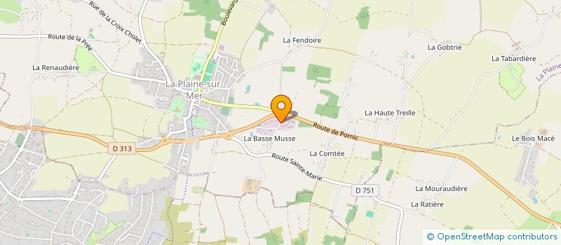 localisation de l'entreprise JADE GREEMENT à LA PLAINE-SUR-MER