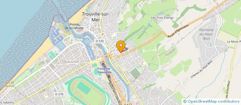 localisation de l'entreprise JADE IMMOBILIER à TROUVILLE-SUR-MER