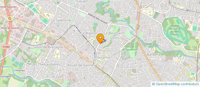 localisation de l'entreprise JADE INVEST à ORVAULT