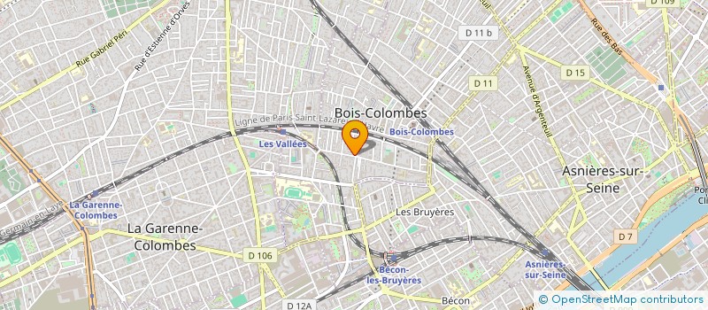 localisation de l'entreprise JADE INVEST à BOIS-COLOMBES