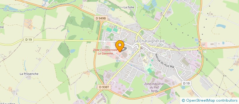 localisation de l'entreprise JADE PODOSTEO  LA CHATAIGNERAIE