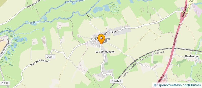 localisation de l'entreprise JADE SAINT MARTIN  BEUVREQUEN