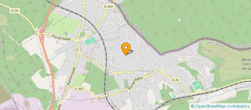 localisation de l'entreprise JADE SCI  L'HOPITAL