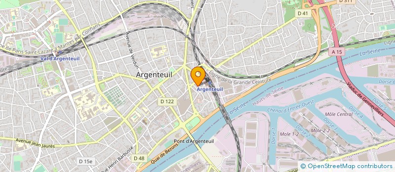 localisation de l'entreprise JADE TELECOMS à ARGENTEUIL