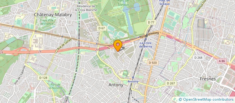 localisation de l'entreprise JADE TRANSPORTS à ANTONY