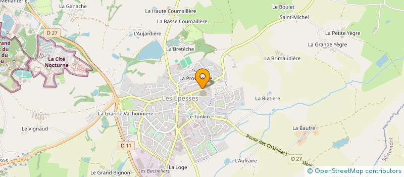 localisation de l'entreprise JADEAU  LES EPESSES