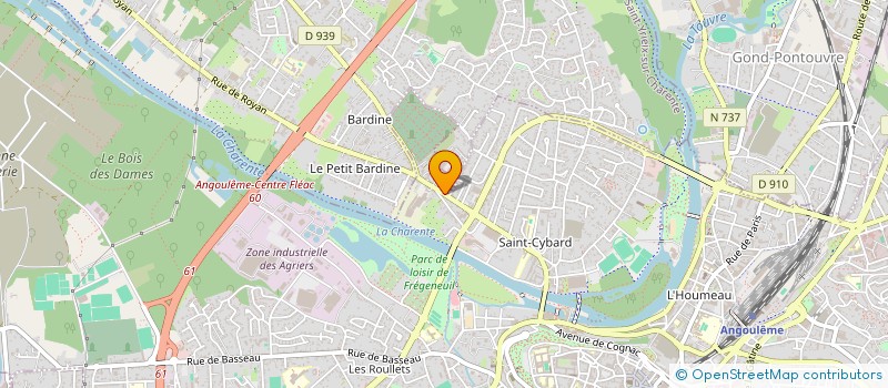 localisation de l'entreprise JADECHAM à ANGOULEME