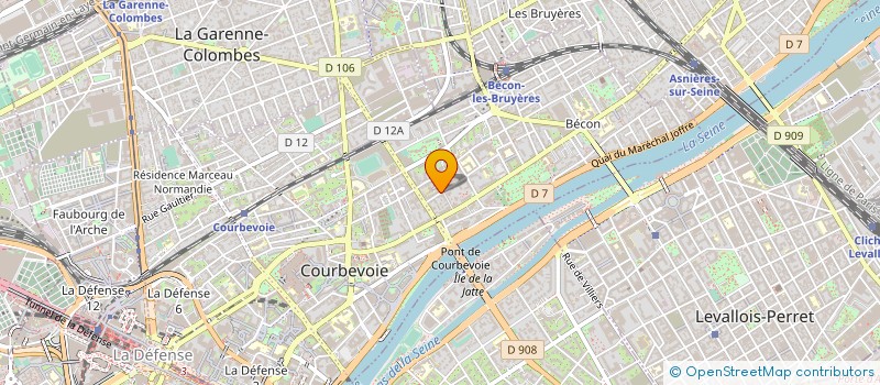 localisation de l'entreprise JADEL - DECO à COURBEVOIE