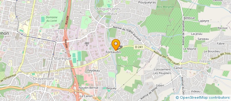 localisation de l'entreprise JADEM CONCEPT à ARTIGUES-PRES-BORDEAUX