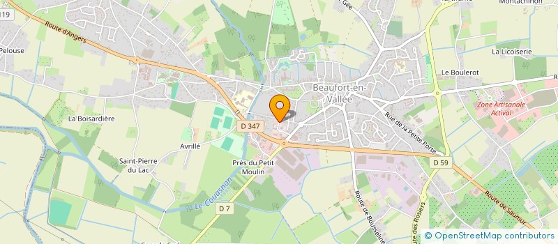 localisation de l'entreprise JADEMM  BEAUFORT-EN-ANJOU