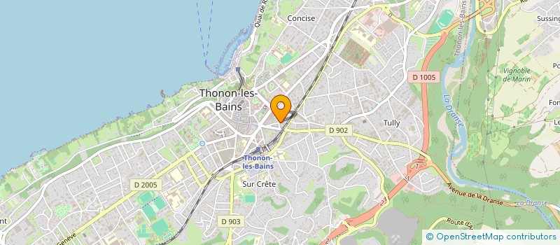 localisation de l'entreprise JADEN à THONON-LES-BAINS