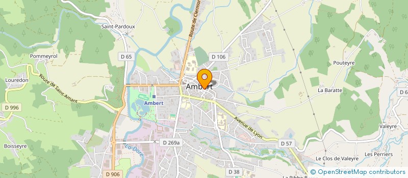 localisation de l'entreprise JADES 63 à AMBERT