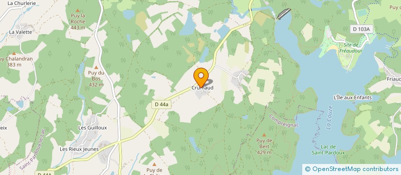 localisation de l'entreprise JADESTO à SAINT-PARDOUX-LE-LAC