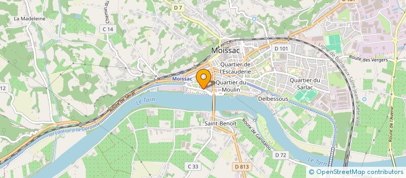 localisation de l'entreprise JADEVE  MOISSAC