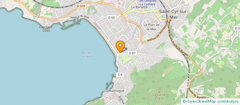localisation de l'entreprise JADIX à SAINT-CYR-SUR-MER