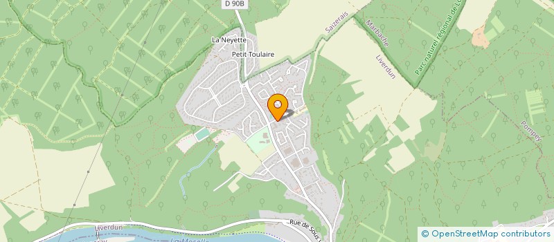 localisation de l'entreprise JADMIRE à LIVERDUN