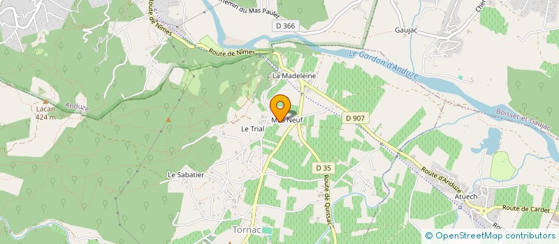 localisation de l'entreprise JADO  ALES