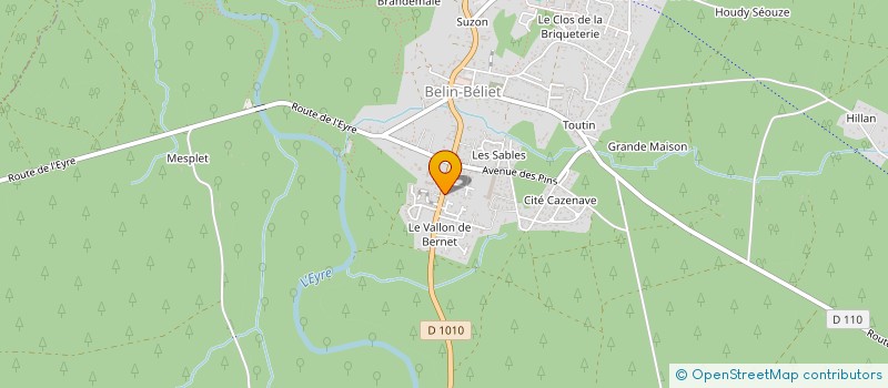 localisation de l'entreprise JADO MIMIZAN  BELIN-BELIET