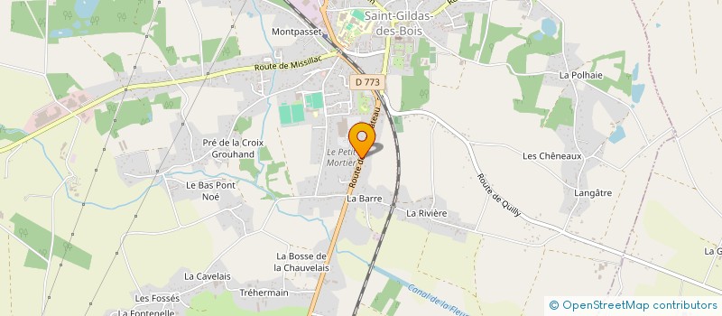 localisation de l'entreprise JADORE  SAINT-GILDAS-DES-BOIS