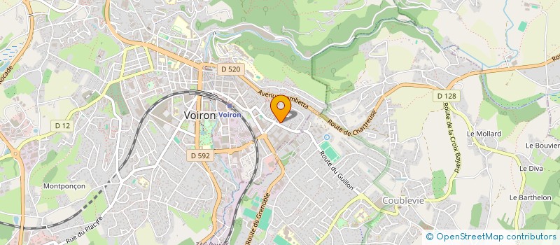 localisation de l'entreprise JADOS ENERGIE  VOIRON