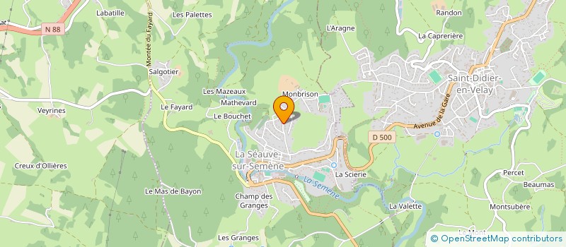 localisation de l'entreprise JADR  LA SEAUVE-SUR-SEMENE