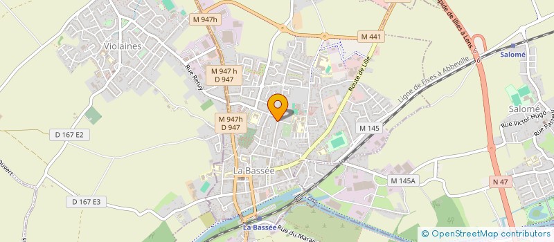 localisation de l'entreprise JADYS COURTAGE à LA BASSEE
