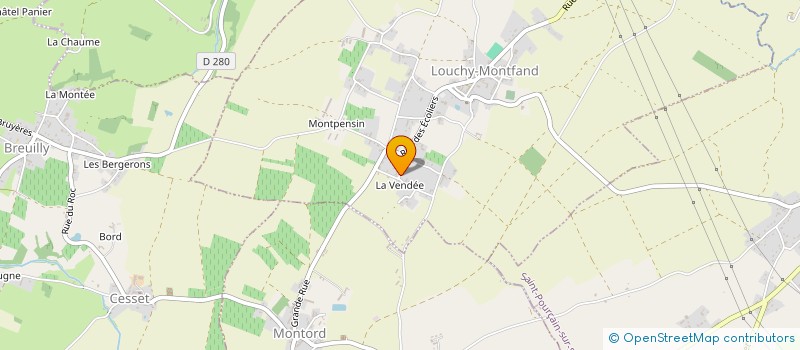 localisation de l'entreprise JAE  LOUCHY-MONTFAND