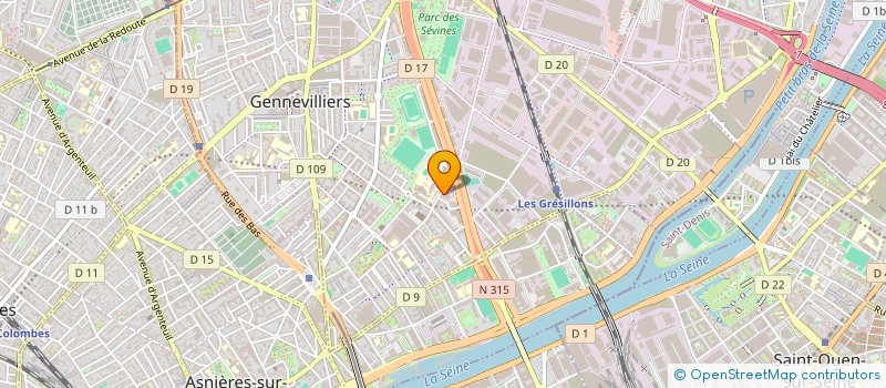 localisation de l'entreprise JAEGER GRAPHIC TECHNOLOGY à GENNEVILLIERS