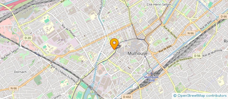 localisation de l'entreprise JAEGLE WURTZ  MULHOUSE