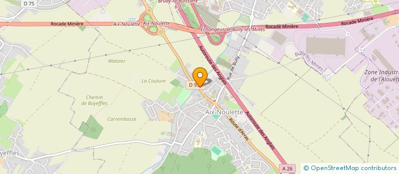 localisation de l'entreprise JAER  AIX-NOULETTE