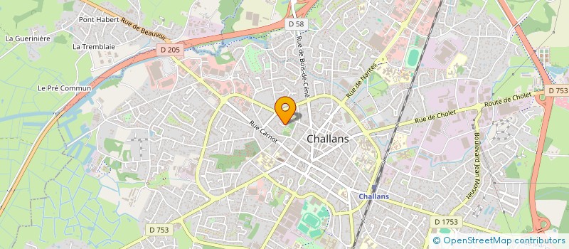 localisation de l'entreprise JAF à CHALLANS