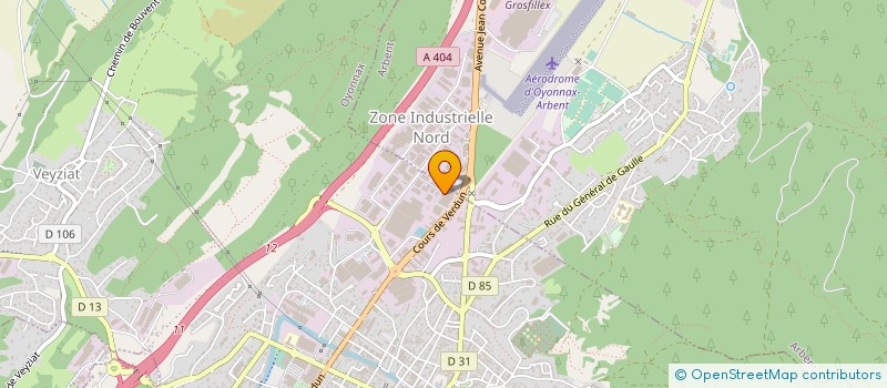 localisation de l'entreprise JAF DECOR SARL à OYONNAX