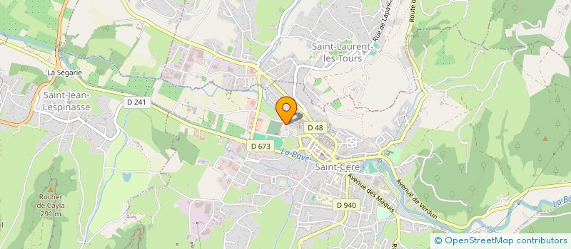 localisation de l'entreprise JAF GROUPE  SAINT-CERE