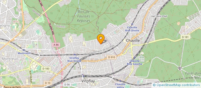 localisation de l'entreprise JAF-PRNINVEST à VIROFLAY
