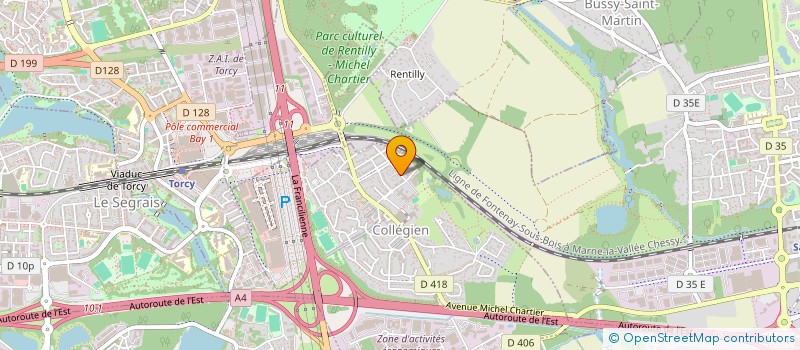 localisation de l'entreprise JAF TRANSPORT  COLLEGIEN