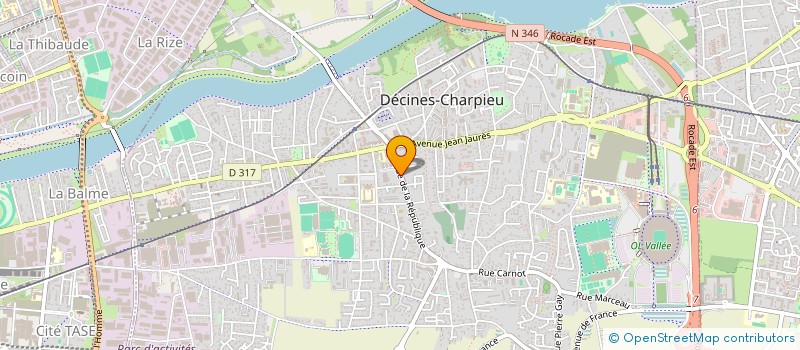 localisation de l'entreprise JAFAGO  DECINES-CHARPIEU