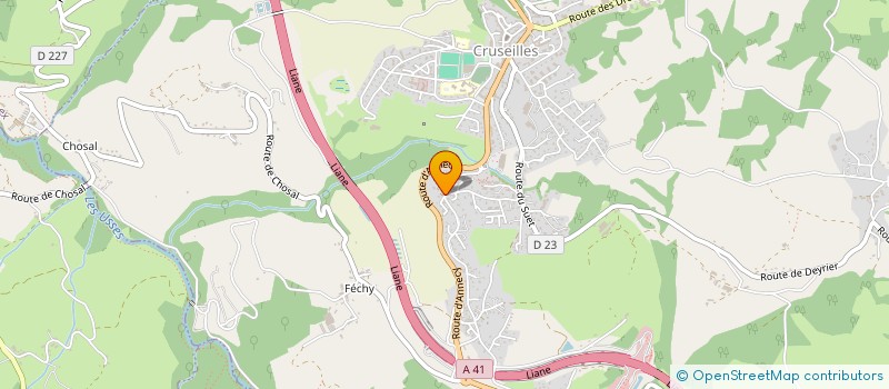 localisation de l'entreprise JAFEM FRANCE 1  CRUSEILLES