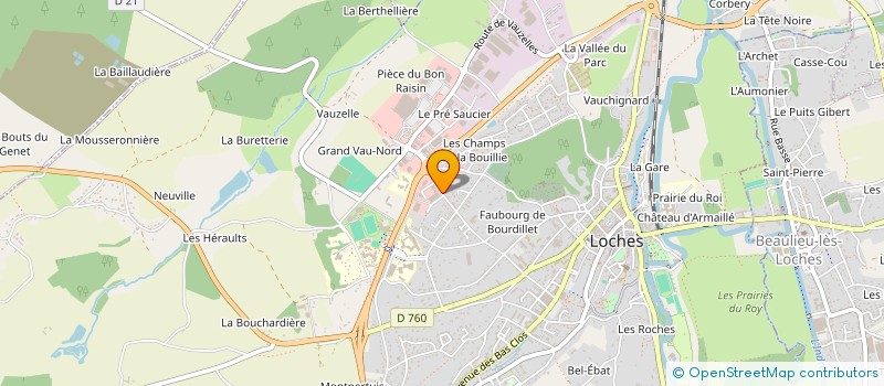 localisation de l'entreprise JAFFAR  LOCHES