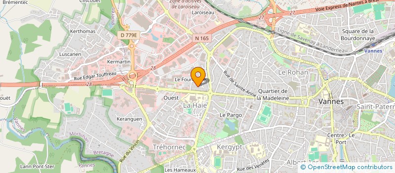 localisation de l'entreprise JAFFARO à VANNES