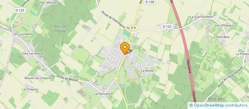 localisation de l'entreprise JAFFPA  THENAC