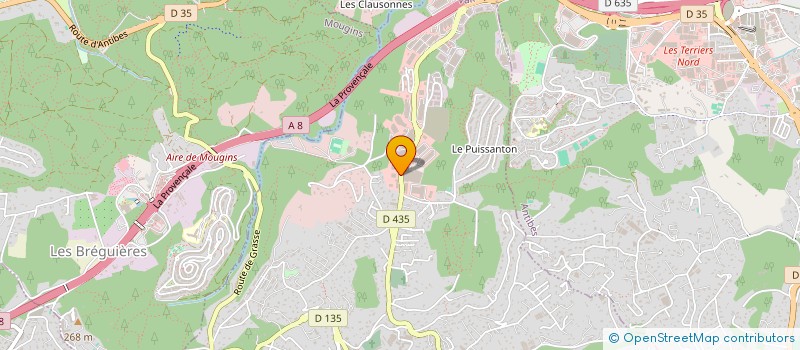 localisation de l'entreprise JAFFRE  VALLAURIS