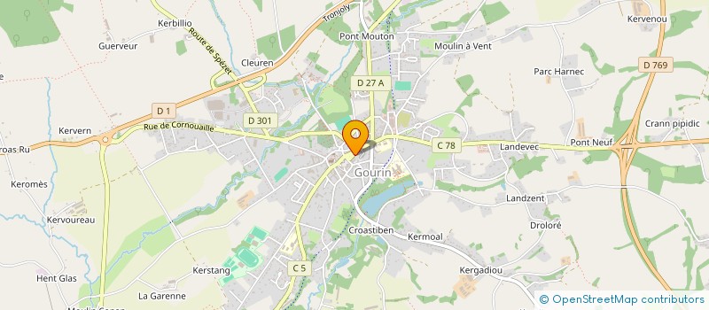 localisation de l'entreprise JAFFRE-CHRISTIEN  GOURIN