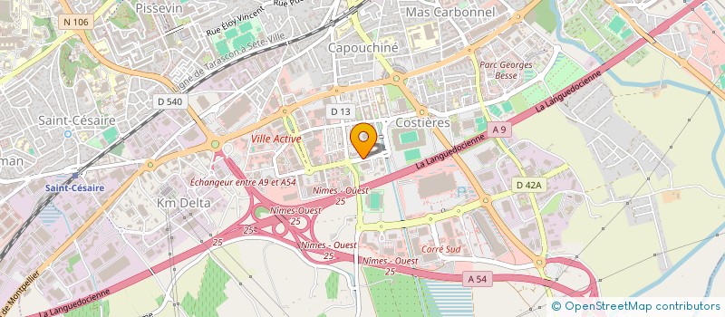 localisation de l'entreprise JAFFRENNOU ALBARET BERNARD à NIMES