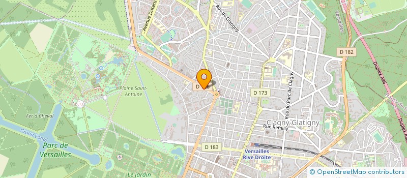 localisation de l'entreprise JAFIM à VERSAILLES