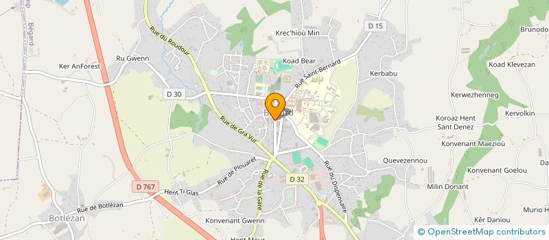 localisation de l'entreprise JAFIVE  BEGARD