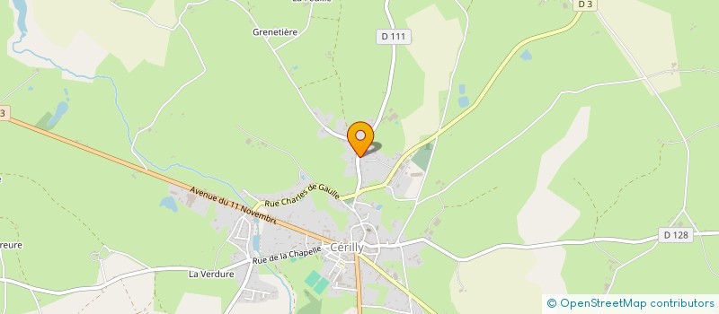 localisation de l'entreprise JAFL  CERILLY